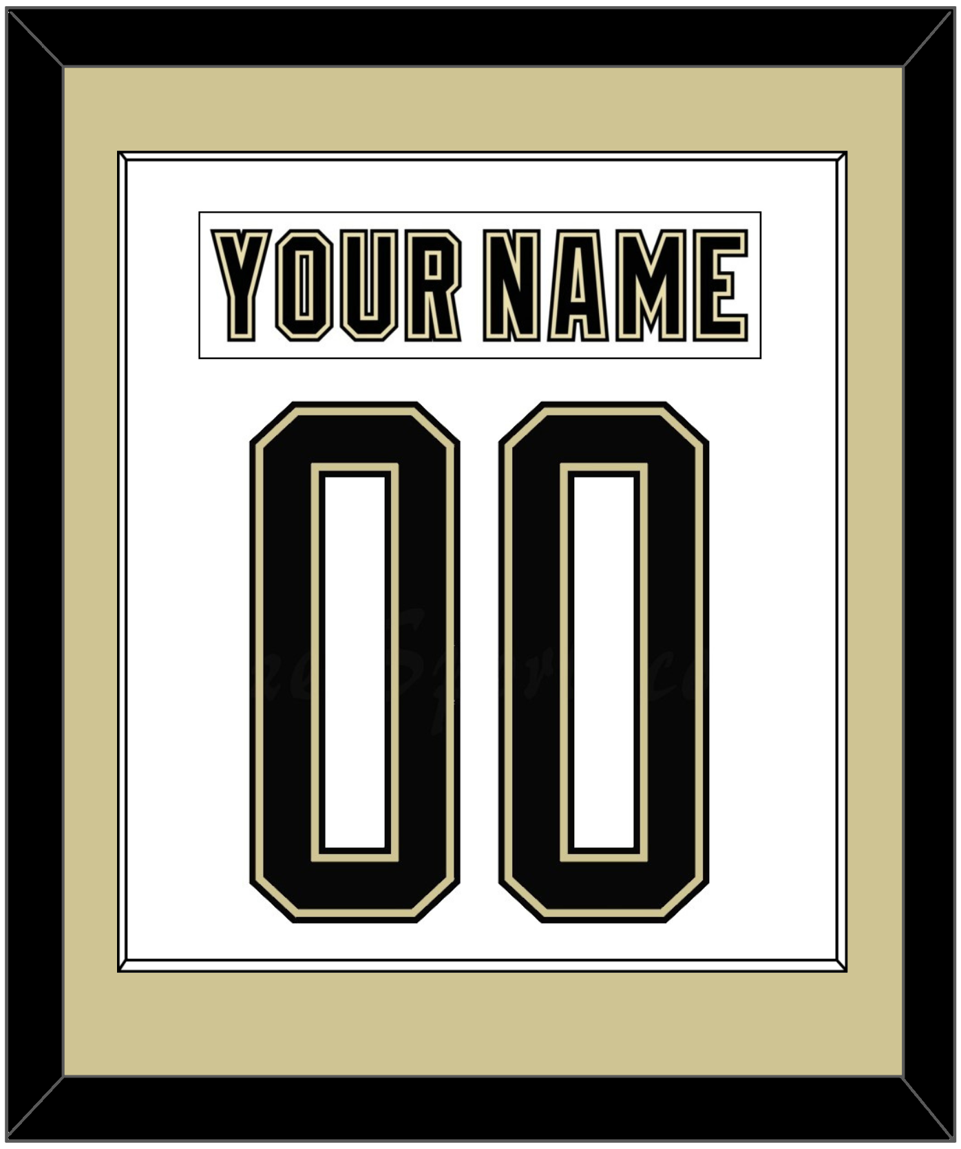 Pittsburgh Nameplate & Number (Back) Combined - 2014 Stadium Series White - Essential Tier 2