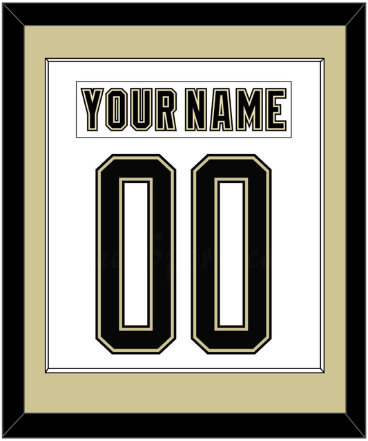 Pittsburgh Nameplate & Number (Back) Combined - 2014 Stadium Series White - Essential Tier 2
