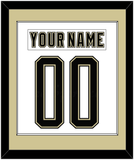 Pittsburgh Nameplate & Number (Back) Combined - 2014 Stadium Series White - Single Mat 2