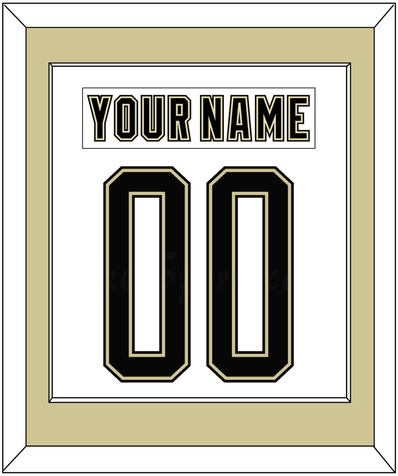 Pittsburgh Nameplate & Number (Back) Combined - 2014 Stadium Series White - Essential Tier 2