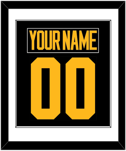 Pittsburgh Nameplate & Number (Back) Combined - 2019 Stadium Series Black - Essential Tier 1