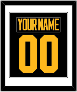 Pittsburgh Nameplate & Number (Back) Combined - 2019 Stadium Series Black - Single Mat 1