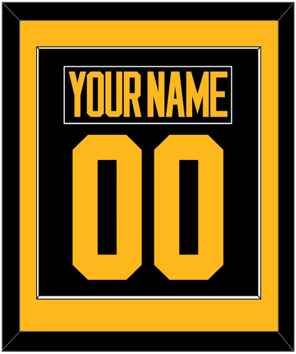 Pittsburgh Nameplate & Number (Back) Combined - 2019 Stadium Series Black - Essential Tier 2