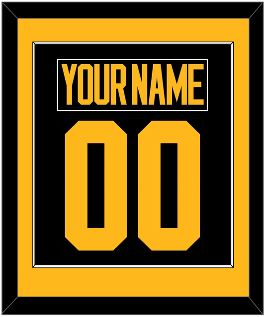 Pittsburgh Nameplate & Number (Back) Combined - 2019 Stadium Series Black - Essential Tier 2