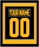 Pittsburgh Nameplate & Number (Back) Combined - 2019 Stadium Series Black - Single Mat 2