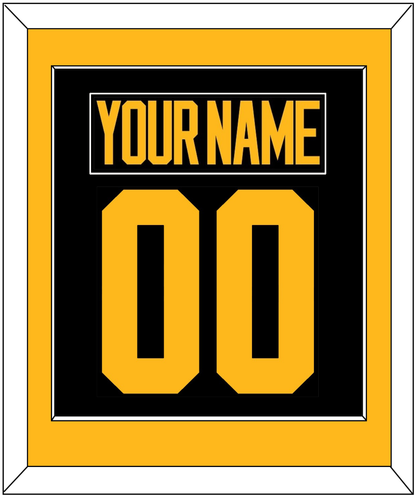 Pittsburgh Nameplate & Number (Back) Combined - 2019 Stadium Series Black - Essential Tier 2
