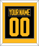 Pittsburgh Nameplate & Number (Back) Combined - 2019 Stadium Series Black - Single Mat 2