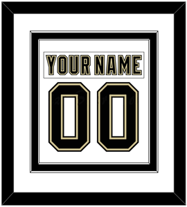 Pittsburgh Nameplate & Number (Back) Combined - White Jersey (2002-2007) - Double Mat 2