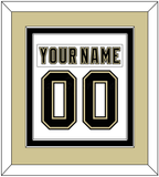 Pittsburgh Nameplate & Number (Back) Combined - White Jersey (2002-2007) - Double Mat 3