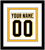 Pittsburgh Nameplate & Number (Back) Combined - Home White (1992-2002) - Double Mat 1