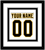 Pittsburgh Nameplate & Number (Back) Combined - Home White (1992-2002) - Double Mat 2