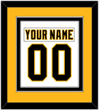 Pittsburgh Nameplate & Number (Back) Combined - Home White (1992-2002) - Double Mat 4