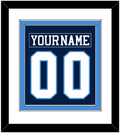 Pittsburgh Nameplate & Number (Back) Combined - Road Blue (1977-1980) - Signature Tier 1