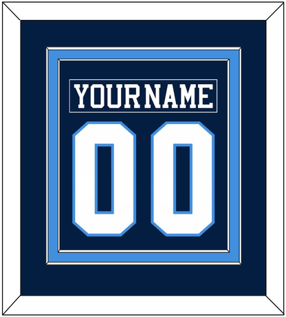 Pittsburgh Nameplate & Number (Back) Combined - Road Blue (1977-1980) - Signature Tier 2