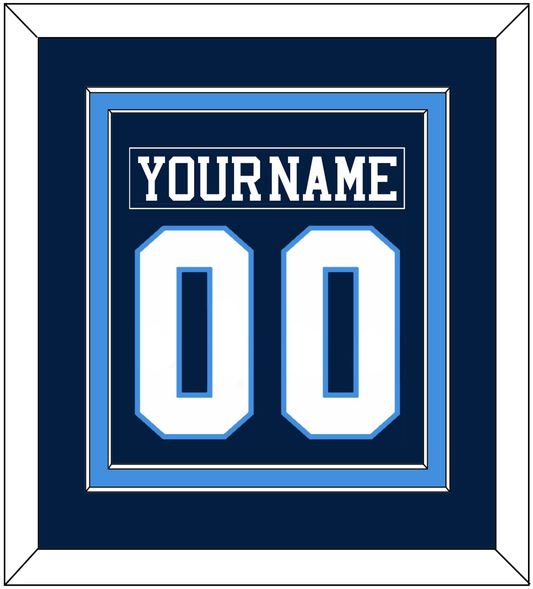 Pittsburgh Nameplate & Number (Back) Combined - Road Blue (1977-1980) - Signature Tier 2