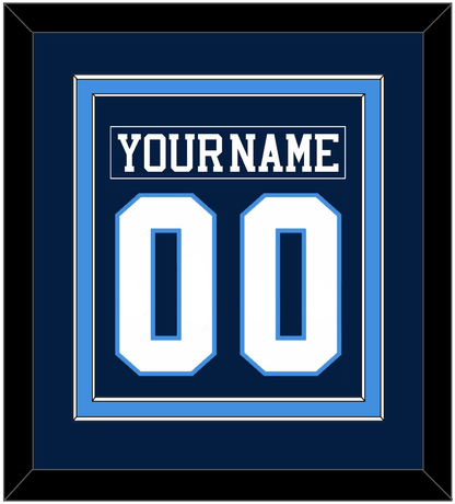 Pittsburgh Nameplate & Number (Back) Combined - Road Blue (1977-1980) - Signature Tier 2