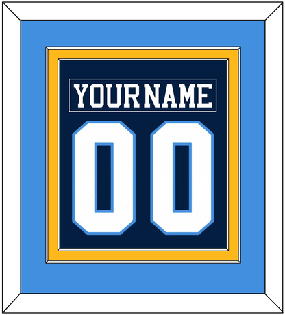 Pittsburgh Nameplate & Number (Back) Combined - Road Blue (1977-1980) - Signature Tier 3