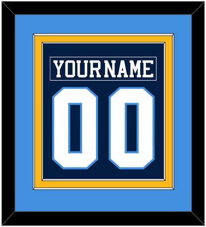 Pittsburgh Nameplate & Number (Back) Combined - Road Blue (1977-1980) - Signature Tier 3