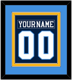 Pittsburgh Nameplate & Number (Back) Combined - Road Blue (1977-1980) - Double Mat 3
