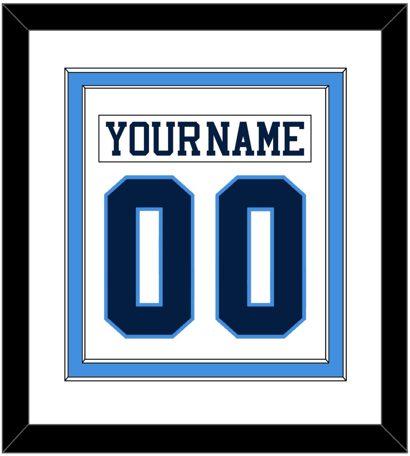 Pittsburgh Nameplate & Number (Back) Combined - Home White (1977-1980) - Signature Tier 1