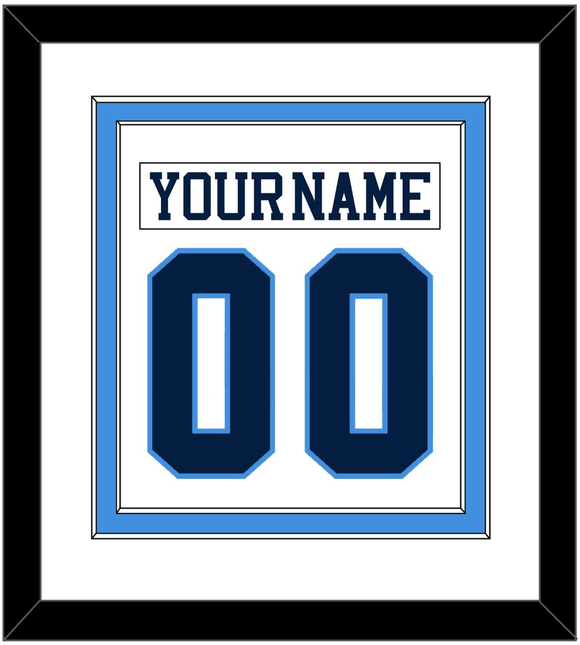 Pittsburgh Nameplate & Number (Back) Combined - Home White (1977-1980) - Double Mat 1