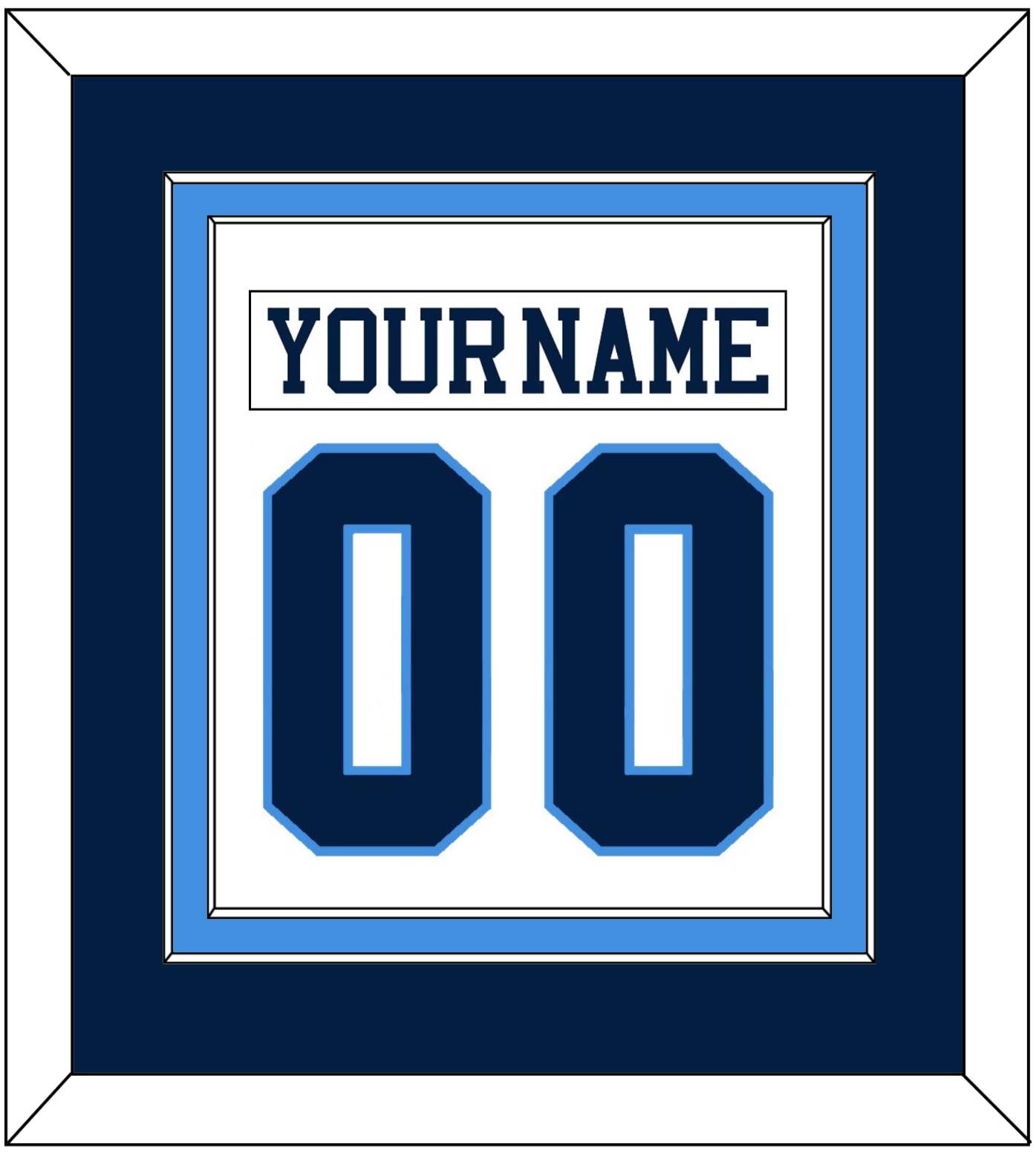 Pittsburgh Nameplate & Number (Back) Combined - Home White (1977-1980) - Signature Tier 2