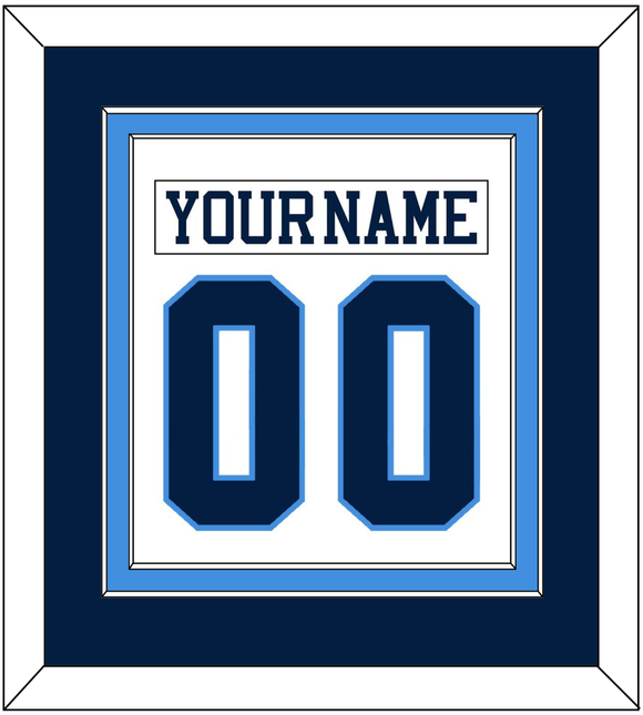 Pittsburgh Nameplate & Number (Back) Combined - Home White (1977-1980) - Double Mat 2