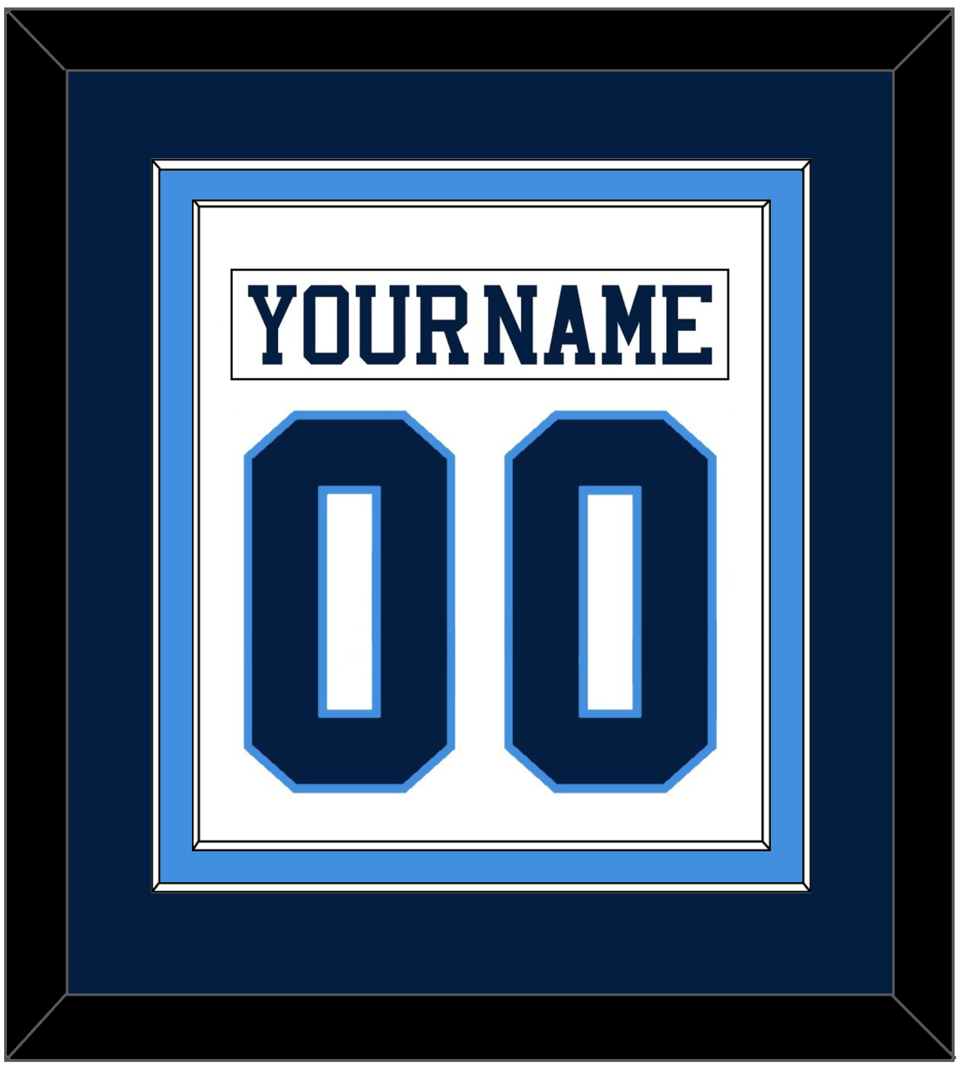 Pittsburgh Nameplate & Number (Back) Combined - Home White (1977-1980) - Signature Tier 2