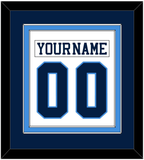 Pittsburgh Nameplate & Number (Back) Combined - Home White (1977-1980) - Double Mat 2