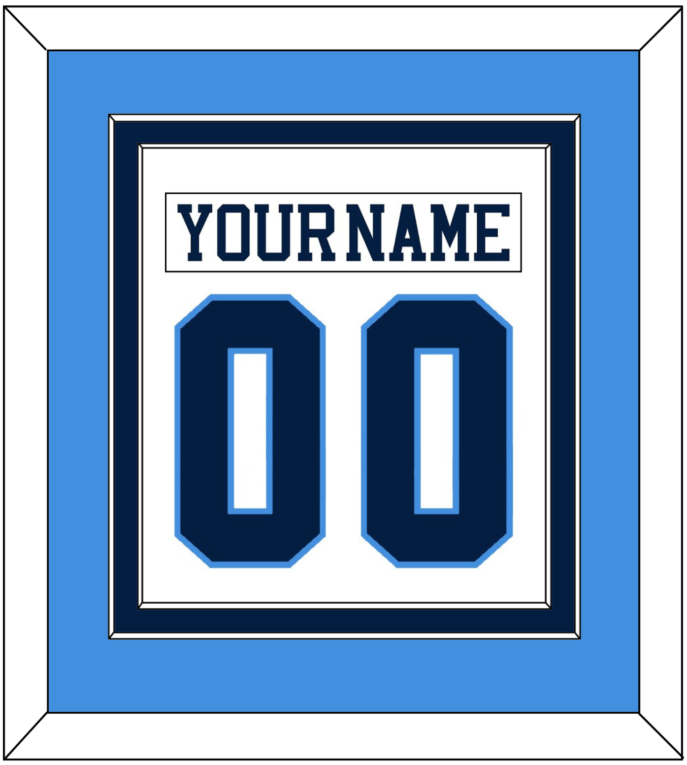 Pittsburgh Nameplate & Number (Back) Combined - Home White (1977-1980) - Signature Tier 3