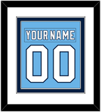 Pittsburgh Nameplate & Number (Back) Combined - Alternate Powder Blue (2008-2011) - Double Mat 1