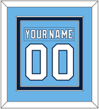 Pittsburgh Nameplate & Number (Back) Combined - 2008 Winter Classic Powder Blue - Double Mat 2