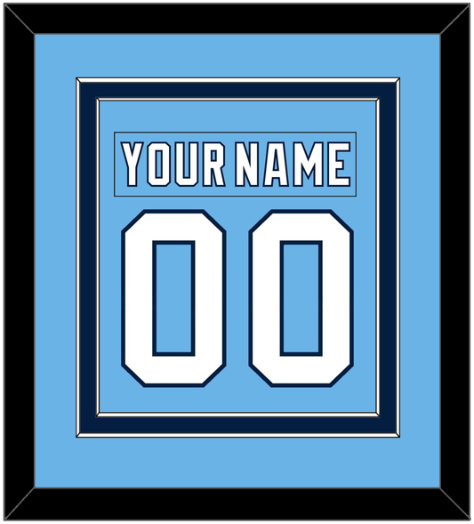 Pittsburgh Nameplate & Number (Back) Combined - 2008 Winter Classic Powder Blue - Signature Tier 2