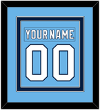 Pittsburgh Nameplate & Number (Back) Combined - 2008 Winter Classic Powder Blue - Double Mat 2