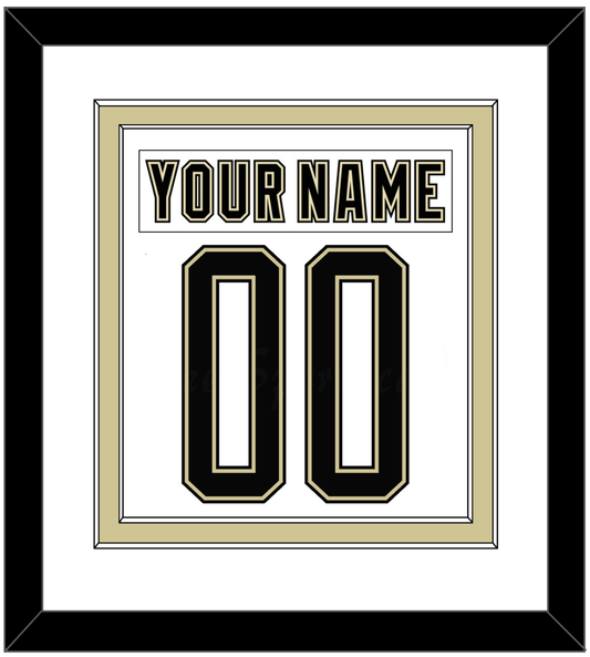 Pittsburgh Nameplate & Number (Back) Combined - 2014 Stadium Series White - Signature Tier 1