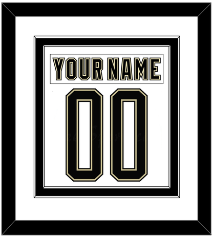 Pittsburgh Nameplate & Number (Back) Combined - 2014 Stadium Series White - Signature Tier 2