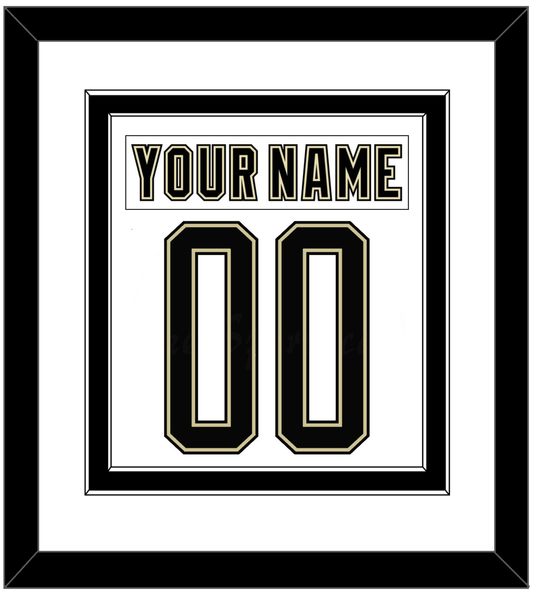Pittsburgh Nameplate & Number (Back) Combined - 2014 Stadium Series White - Signature Tier 2