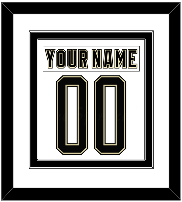 Pittsburgh Nameplate & Number (Back) Combined - 2014 Stadium Series White - Double Mat 2