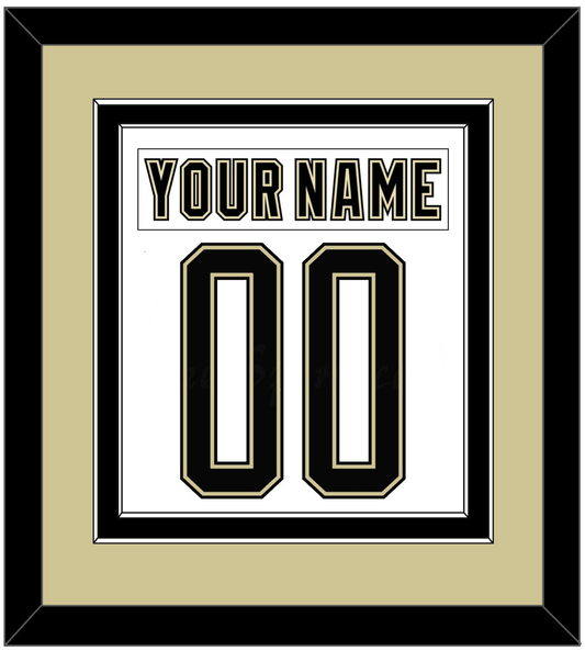 Pittsburgh Nameplate & Number (Back) Combined - 2014 Stadium Series White - Signature Tier 3