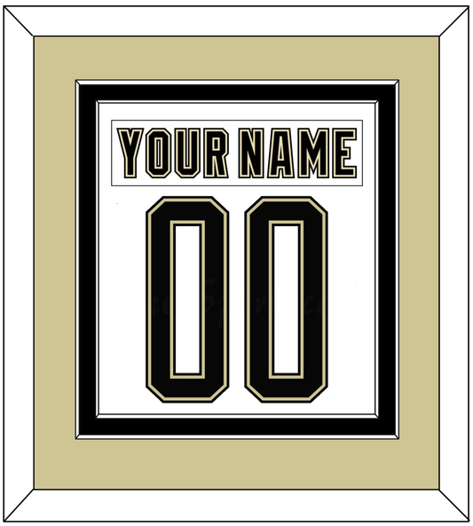 Pittsburgh Nameplate & Number (Back) Combined - 2014 Stadium Series White - Signature Tier 3