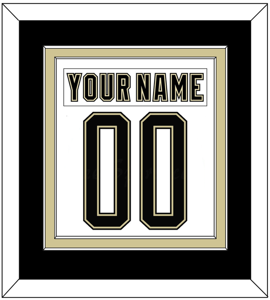 Pittsburgh Nameplate & Number (Back) Combined - 2014 Stadium Series White - Signature Tier 4