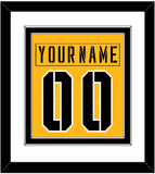 Pittsburgh Nameplate & Number (Back) Combined - 2017 Stadium Series Gold - Double Mat 1