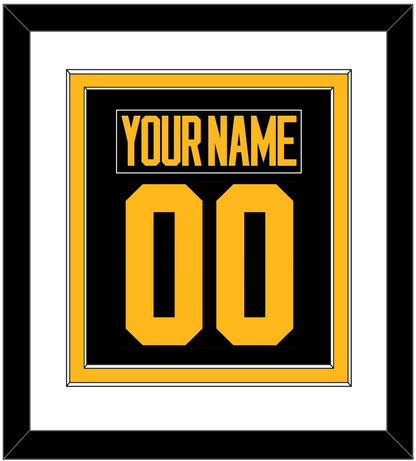 Pittsburgh Nameplate & Number (Back) Combined - 2019 Stadium Series Black - Signature Tier 1