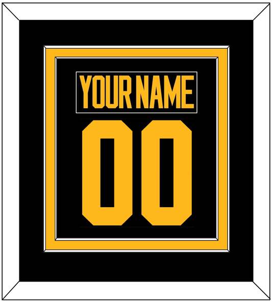 Pittsburgh Nameplate & Number (Back) Combined - 2019 Stadium Series Black - Signature Tier 2