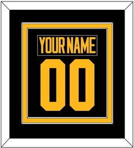 Pittsburgh Nameplate & Number (Back) Combined - 2019 Stadium Series Black - Double Mat 2