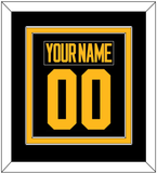 Pittsburgh Nameplate & Number (Back) Combined - 2019 Stadium Series Black - Double Mat 2