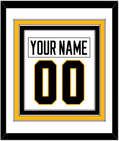 Pittsburgh Nameplate & Number (Back) Combined - Home White (1988-1992) - Premier Tier 1