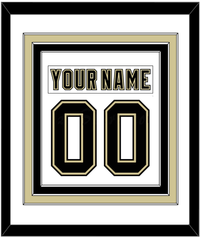 Pittsburgh Nameplate & Number (Back) Combined - White Jersey (2002-2007) - Premier Tier 1