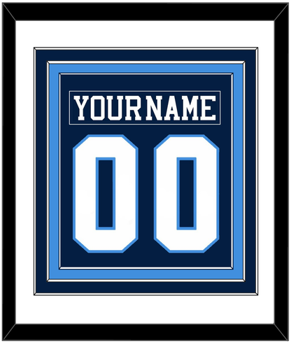 Pittsburgh Nameplate & Number (Back) Combined - Road Blue (1977-1980) - Premier Tier 1