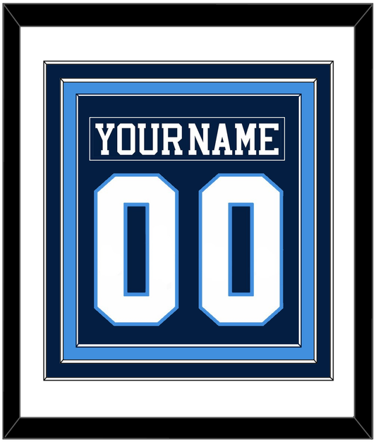 Pittsburgh Nameplate & Number (Back) Combined - Road Blue (1977-1980) - Premier Tier 1